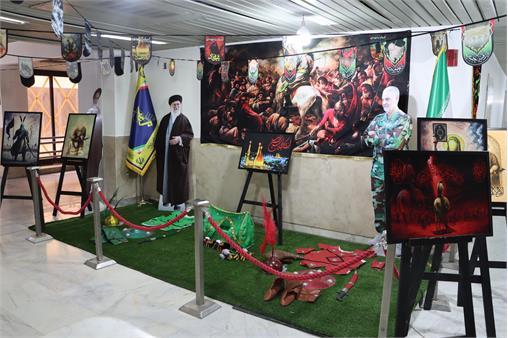 برپایی نمایشگاه ترویج فرهنگ حسینی در بیمارستان صنایع پتروشیمی ماهشهر