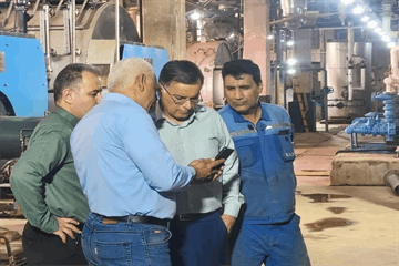 بازدید رئیس بهداشت و درمان صنعت نفت ماهشهر از واحد تاسیسات بیمارستان صنایع پتروشیمی
