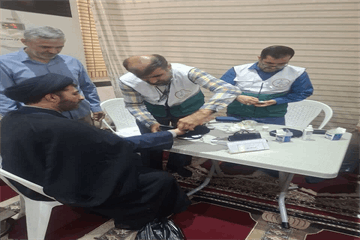 برپایی میز خدمت سلامت در رزمایش «جان‌فداییان» بندر ماهشهر