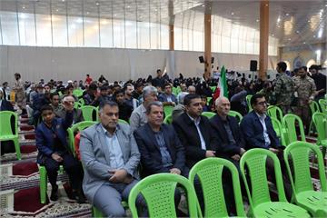 حضور کارکنان بهداشت و درمان صنعت نفت ماهشهردر اجتماع بزرگ بسیجیان شهرستان بندر ماهشهر